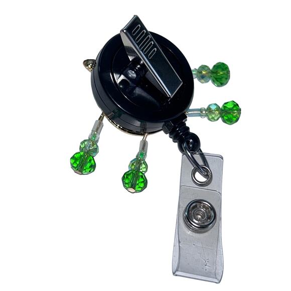 Monsters Inc Mike Wazowski Retractable Snap ID Holder Badge Reel Secure Clip - Picture 2 of 2